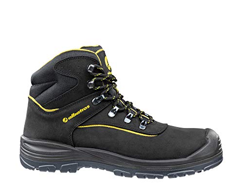 Albatros Sicherheitsschuhe Unisex-Erwachsene S3 Sicherheitsstiefel, (Schwarz/Gelb 263), 40 EU