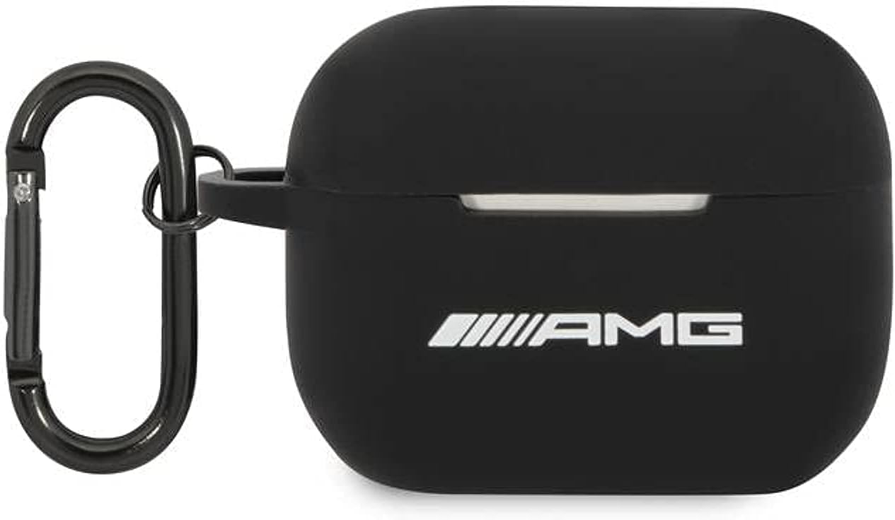 AMG AMAPRBK Hülle für AirPods Pro Cover schwarz/Black Silicone Big Logo