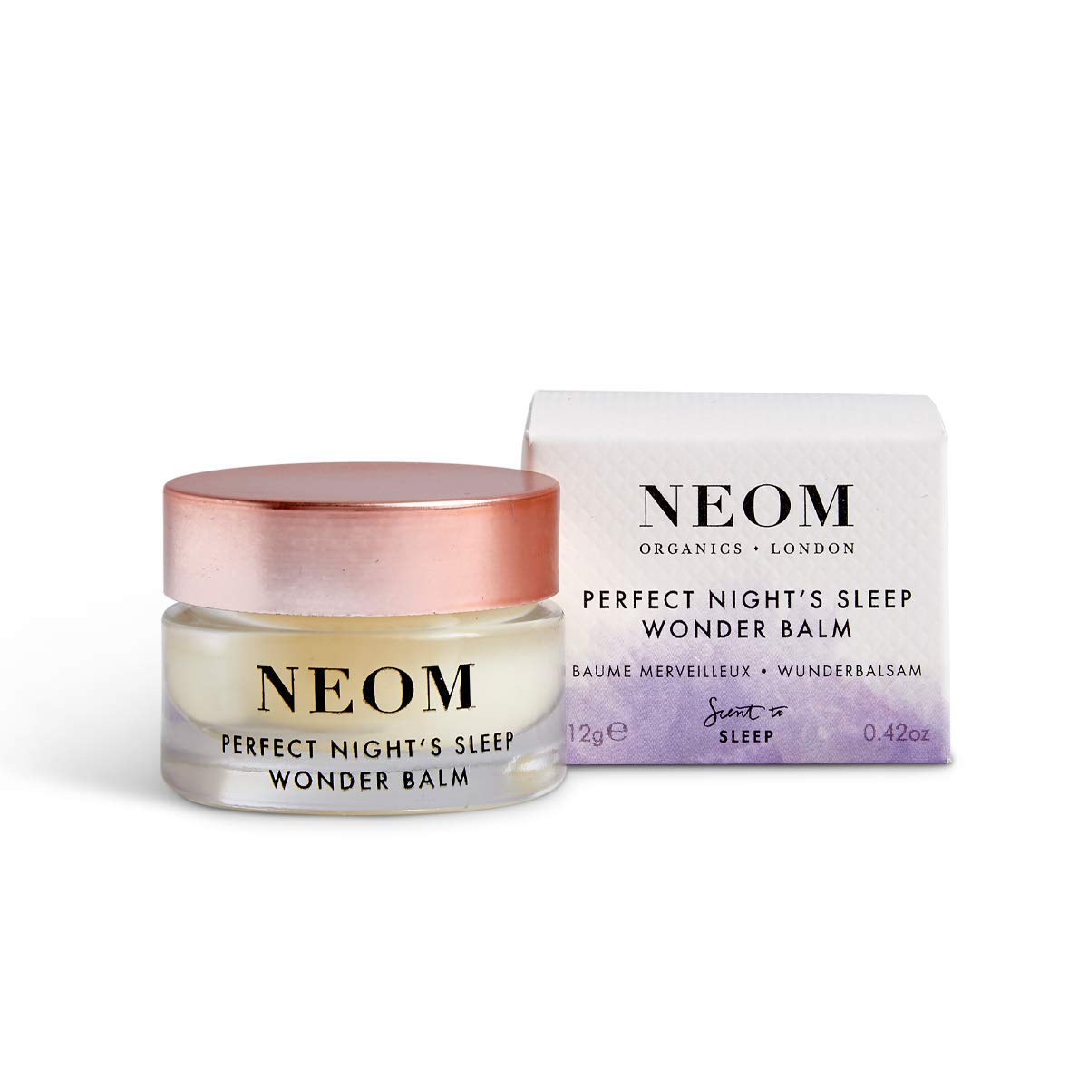 NEOM Perfect Night's Sleep Wonder Balm, 12 g | Glättende Feuchtigkeit für Lippen & trockene Haut | Lavendel & Kamille | Duft zum Schlafen