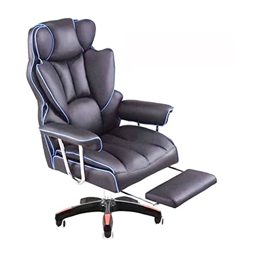 TBSZCM Schwarzer ergonomischer Bürostuhl Sessel Tisch und Stuhl Ergonomischer Bürostuhl Computerstuhl Verstellbarer Gamingstuhl Gamingstuhl Chefstuhl Sofa Drehstuhl interessant Run forward