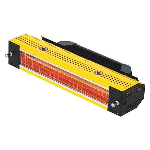 Lacktrocknungsmaschine, 1000W Infrarot Lampe Backen Farbe Aushärtung Lampe Kurze Welle Infrarot Heizung Auto Karosserie Reparatur Werkzeug Farbe Handheld Licht Trockner(Yellow)