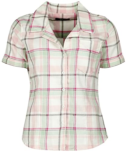 Queen Kerosin Checked Blouse Frauen Bluse Multicolor M 100% Baumwolle Rockabilly, Rockwear