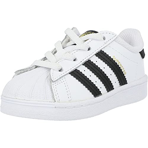 adidas Unisex-Kinder Superstar C Sneaker, FTWR White/Core Black/FTWR White, 34 EU