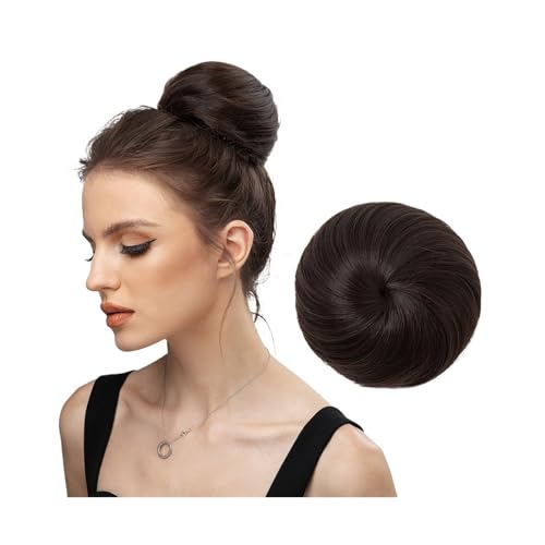 Brötchen Haarteil Synthetisches Haar, Dutt-Verlängerung, Clip-in-Haarteil, Kunsthaar-Schwanz, Donut, Kordelzug, Chignon, Haarteil, Hochsteckfrisur, Haarteil, Pferdeschwanz Brötchen Haarteil(6)