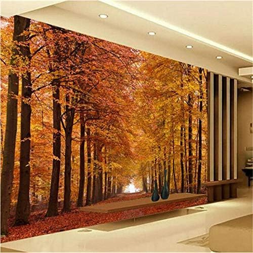 XLMING Dreidimensionaler Herbstwald 3D Tapeten Home Esszimmer Sofa Schlafzimmer Wohnzimmer TV Hintergrund-430cm×300cm