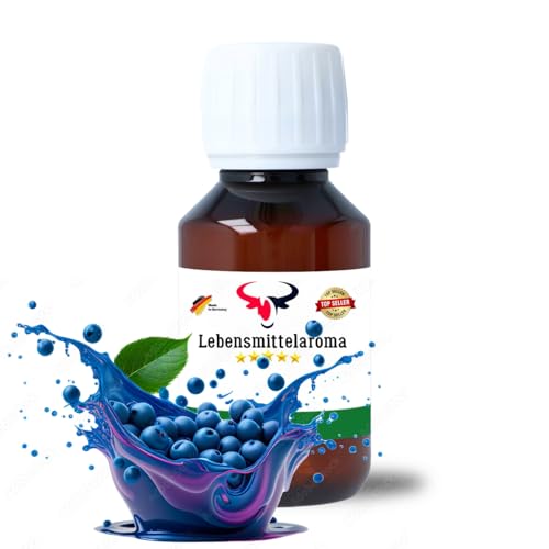 Blaubeere Konzentrat-Drops | hochkonzentriertes Aroma ohne Zucker | für Wassersprudler | Fertiggetränk | kalorienarm | Lebensmittel, Kochen, Backen, Hobby, Raumerfrischung uvm. (100 ml)