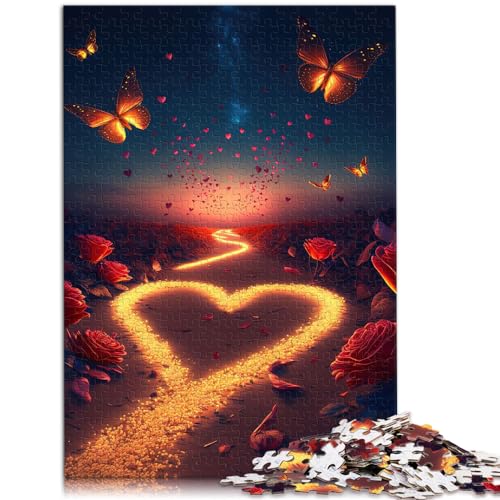 Puzzles, Geschenke, Spielzeug, Herz am Strand, Kunst-Puzzles für Erwachsene, 1000 Teile, Holzpuzzle zum Stressabbau, Urlaub zu Hause, Zeit totschlagen, 1000 Teile (50 x 75 cm)