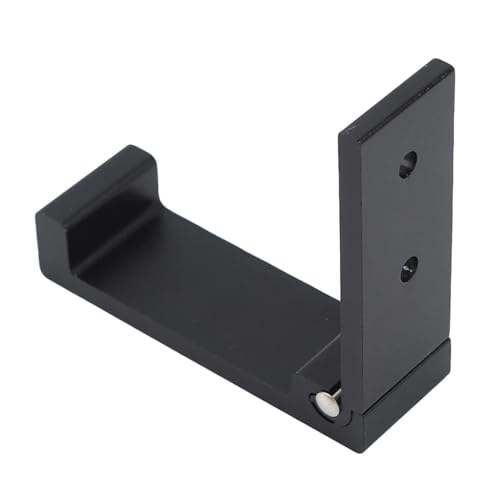 AQXYYWEI Klapphaken for Wand, Tür, Kleidung, Mantel, Hut, Taschen, Kleiderbügel aus Aluminiumlegierung, for Küche und Bad, rostfrei, Handtuchhaken, faltbarer Einzelhaken(Black,2PCS)