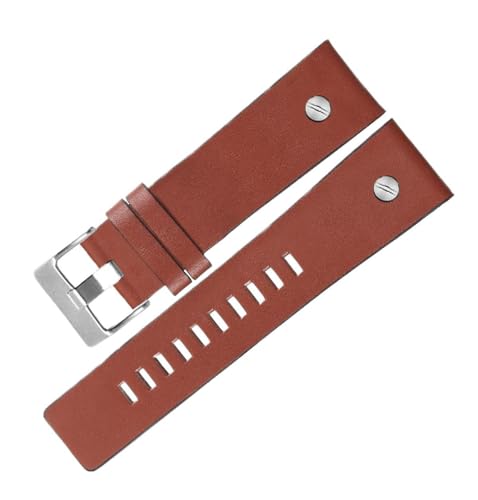 SpaRcz Echtes Leder-Uhrenarmband mit Dornschließe, Herrenuhr-Zubehör, 22-34mm, Farbe 5, 30mm