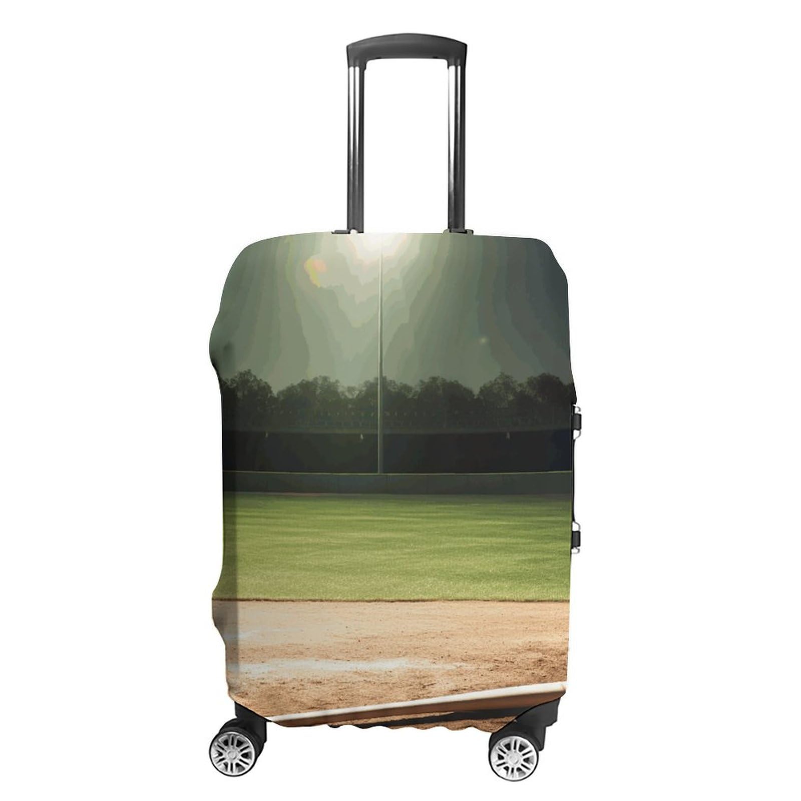 CSGJMYGS Reisegepäck-Abdeckung, elastisch, waschbar, modisch, kratzfest, für Baseball, Sportplatz, Koffer-Schutz, passend für 45,7 - 81,3 cm Gepäck, Baseball-Sportfeld, XL