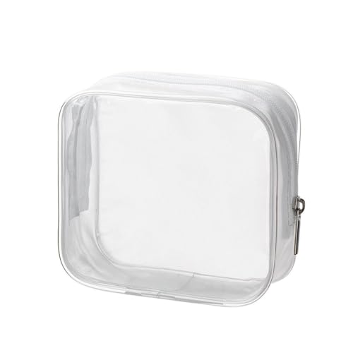 Transparenter Kulturbeutel 1/4 stücke Transparente Schönheit Fall Kulturbeutel Reise Veranstalter Kosmetikerin Kosmetik Halter Klar Make-Up Fällen PVC Taschen(Color:S (4pcs))