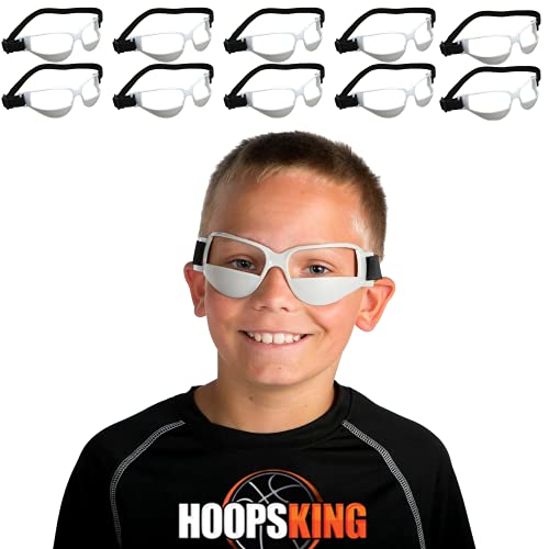 HOOPSKING Basketball-Sabberbrille, 10 Stück, inkl. Online-Dribbling-Video-Workout