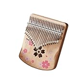 Kalimba 17 Tasten Kalimba Walnuss 21 Tasten Kalimbas Chromatische Tragbare Mini Musik Tastatur Finger Klavier Zubehör(H21)