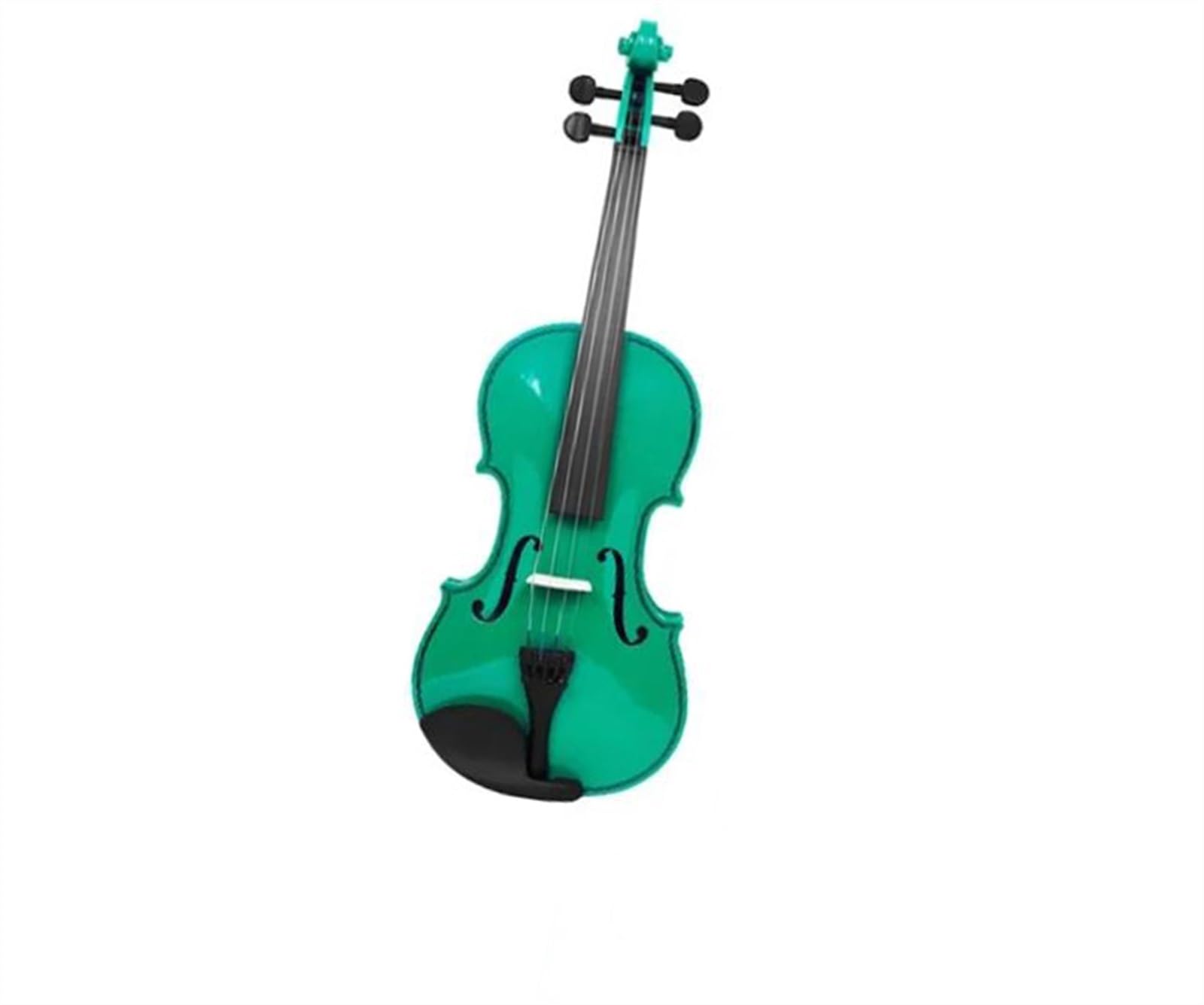 Standard Violine 4/4 Violinenset Hartschalenkoffer Bogen Schulterstütze Stimmgerät Griffbrettaufkleber Zusätzliche Saiten(B-Green)