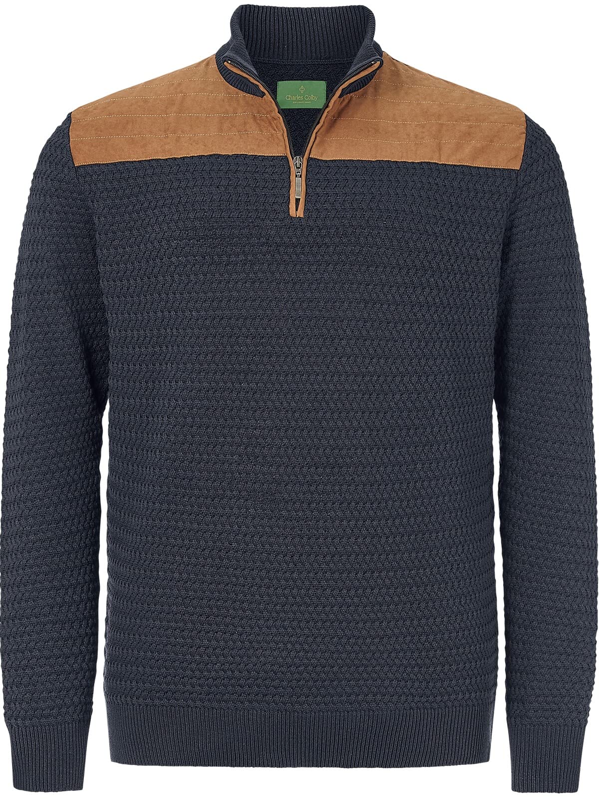 Charles Colby Herren Pullover Earl Filibert dunkelblau L - 52/54