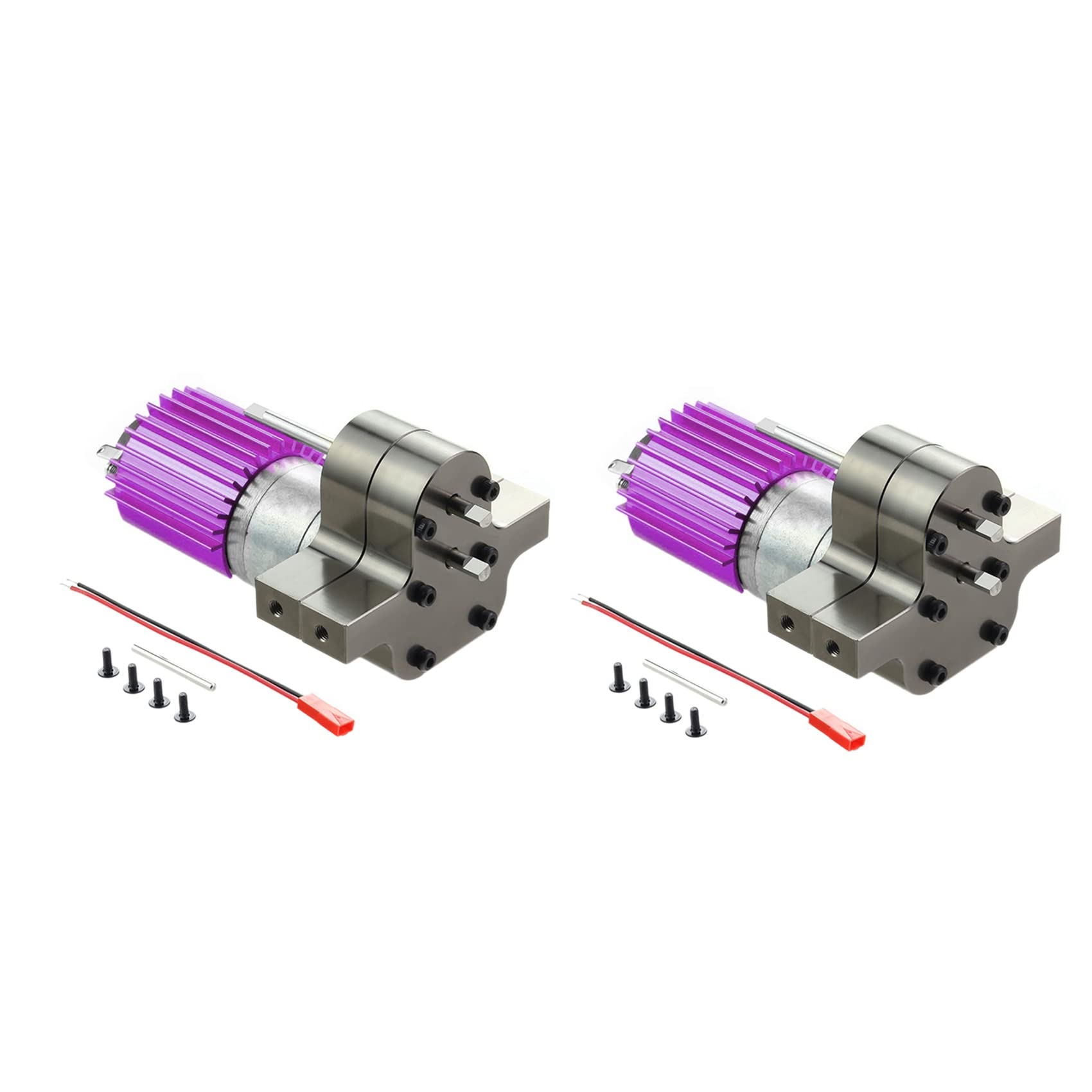 SICOSALT 2X Metall 370 Motor Getriebe Getriebe Box für C14 C24 B24 B36 MN D90 D99 MN99S RC Auto Upgrade Teile,