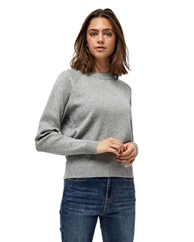 Peppercorn Rosalia Mock Hals Lange Ärmel Strickpullover | Pullover Damen In Grau | Frühling Pulli Damen | Größe Xs