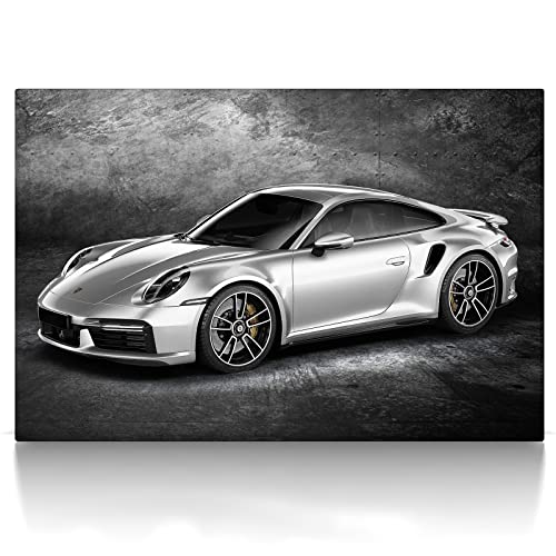 CanvasArts 911 Turbo S - Leinwand Bild auf Keilrahmen - kompatibel mit Porsche 911 Turbo S - Leinwandbild Wandbild (60 x 40 cm, Leinwand auf Keilrahmen)