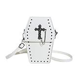 2023 Vielseitige Kleine Handytasche Nietenhandtasche Für Mädchen Frauen Geldbörse Halloween Gothic Tasche Sargförmige Tasche