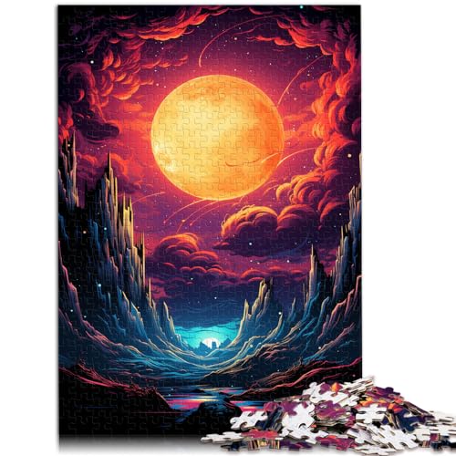 Puzzle für Erwachsene mit 1000 Teilen, farbenfrohe Fantasielandschaft, Holzpuzzle, jedes Teil ist einzigartig – anspruchsvolles, unterhaltsames Familienspiel, 1000 Teile (50 x 75 cm)