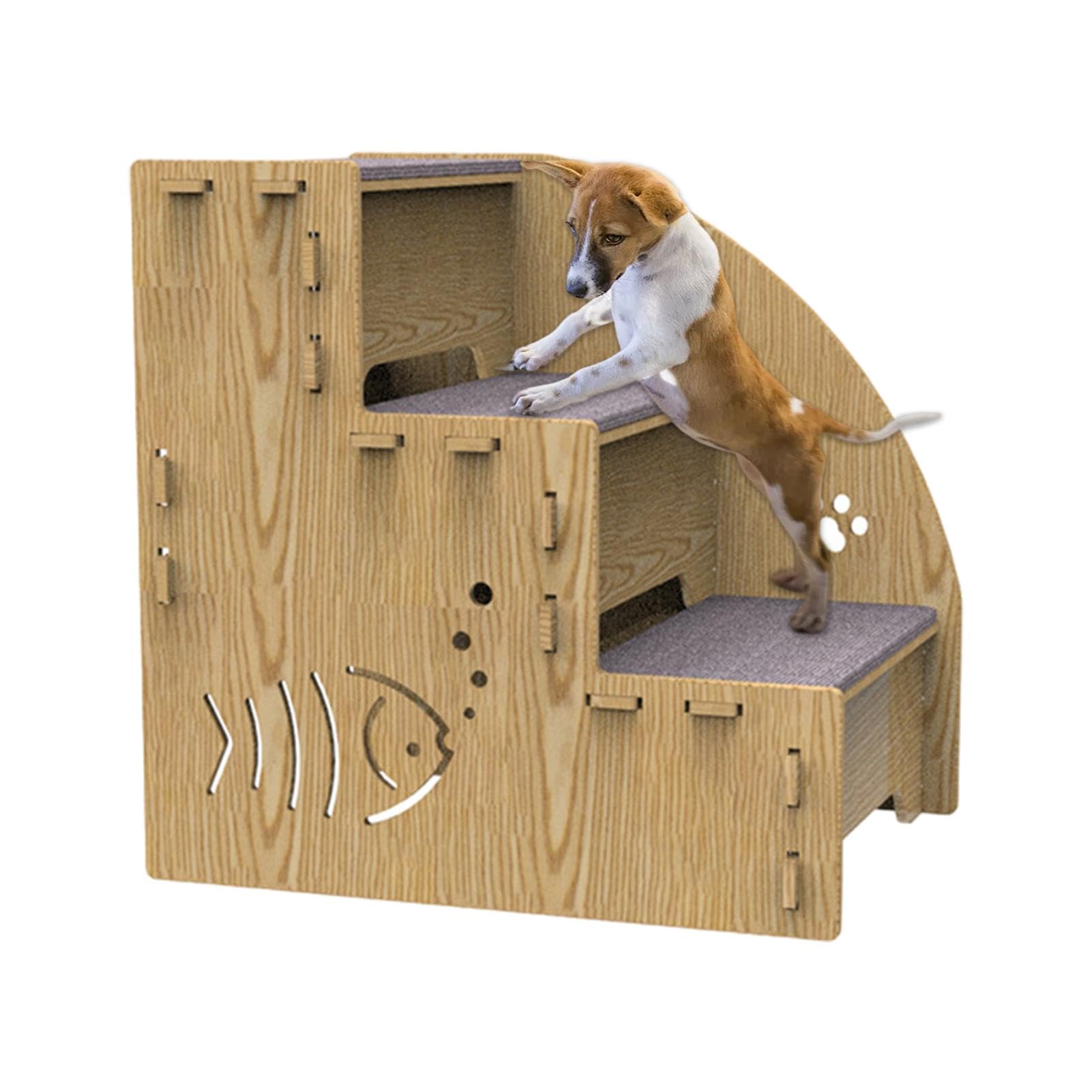 LearnLyrics Hundetreppe Hochbetten - Holzhaustiertreppe, rutschfeste Haustiertreppe | Bequeme Kleine Hundetreppe Hochbetten, Hölzerne Haustiertreppe Katzen Hunde, Hundetreppe Schlafzimmer Rampe