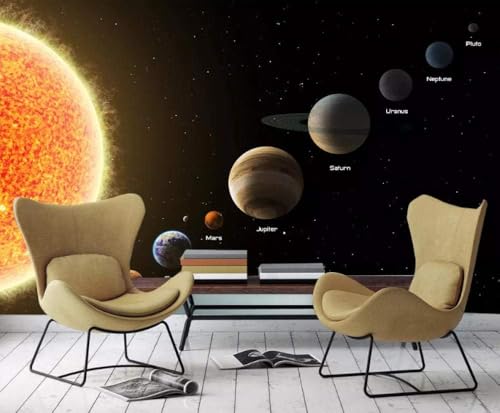 Planet Planet 3D Tapete Poster Restaurant Schlafzimmer Wohnzimmer Sofa TV Dekorative Wand-350cm×256cm