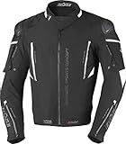 Büse Rocca Motorrad Textiljacke (Black/White,58)