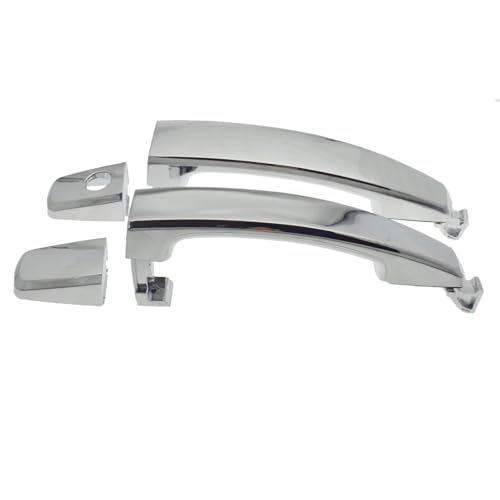 Beifahrerseite Außentürgriff Für Chevy Für Aveo Für Captiva Außentürgriffe Chrom W/Keyhole Vorne Hinten Links Rechts 96468266,96468306,96468280,96468254 Auto Deurgrepen Trim(Front Pair 1 Keyhole)