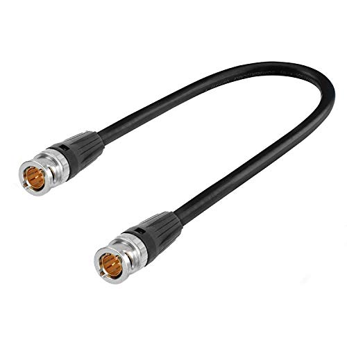 Sommer Cable Video-Patchkabel 3G-SDI/HD-SDI (HDTV) SC-Vector 0.8/3.7, BNC/BNC NBNC75BLP9 NEUTRIK schwarz (1m)