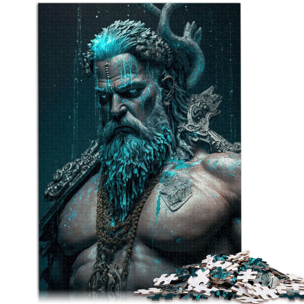 Spielgeschenk Puzzle Poseidon 1000-teiliges Puzzle für Erwachsene, Holzpuzzle, jedes Teil ist einzigartig – anspruchsvolles, unterhaltsames Familienspiel, 1000 Teile (50 x 75 cm)