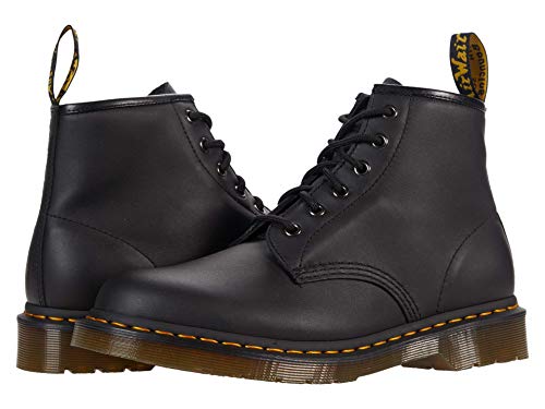 Dr. Martens Unisex-Erwachsene 101 Mode-Stiefel, Schwarzer Nappa, 41 EU