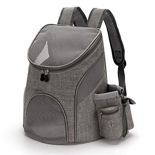 Rysmliuhan Shop Katzenrucksack Hunderucksack Hundeträger Handtasche Pet Travel Carrier Verstellbarer Hunderucksack Hunderucksackträger Welpenträger Gray