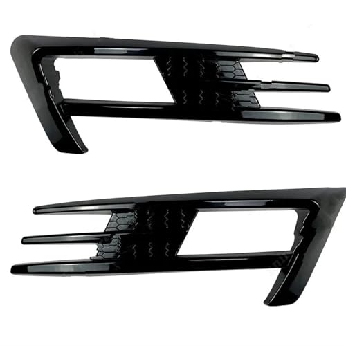 Frontgrills Für VW Für Golf 7 7,5 MK 7 7,5 2013-2019 Auto Vorderseite Stoßstange Nebel Lampe Kühlergrill Abdeckung Trim Körper Kit Tuning Front Bumper Grille(7 Gloss Black)