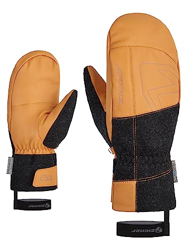 Ziener Herren GANGHOFERO Ski-Fäustling/Wintersport | extra warm, PFC frei, Wolle, tan, 7