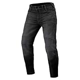 Revit Moto 2 TF Motorrad Jeans (Black,Short 32)