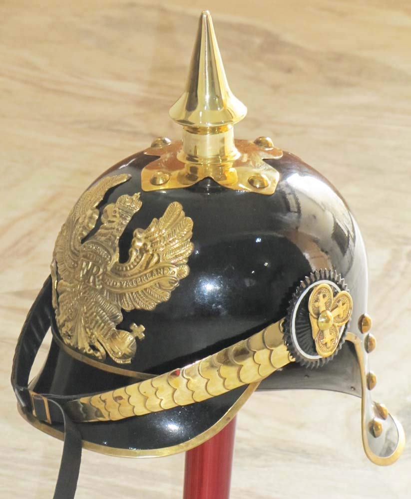 Deutscher Prediger Pickelhaube Helm Welt WarI & II Messing Spicked Medieval Helm