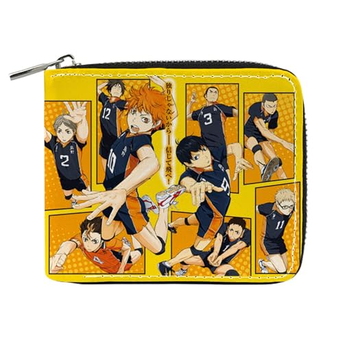 RYNDEX Haiky-uu!! Kinder Geldbeutel Jungs, Süß Spaß Einzigartig Karten Geldbeutel, Scheckkartenetui für Fans Teens Geburtstagsgeschenk(Color:Multicolor 14)