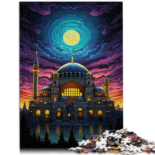 Puzzle als Geschenk, Turkiye Hagia Sophia, 1000-teiliges Puzzle, Holzpuzzle, Wanddekoration, einzigartige Geburtstags, 1000 Teile (50 x 75 cm)