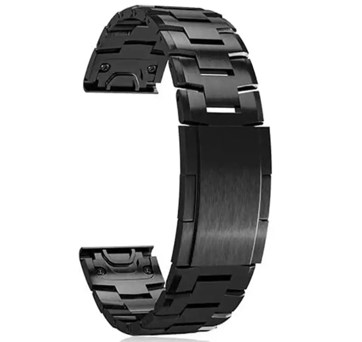 NEYENS 26 x 22 mm Metall-Titan-Legierung Smartwatch-Armbänder für Garmin Fenix 6 6X Pro 5 5X Plus 3HR 945 Easyfit Armband Handgelenk Correa, 22mm Width, Achat