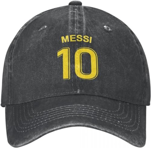 GPMZZMIX Baseballkappe Hiphop Sonnenhut Argentinien Nummer 10 Fußball Fußball Unisex Baseballkappe Messi Distressed Washed Hats Cap Vintage Outdoor Sommer Snapback Cap Geschenk