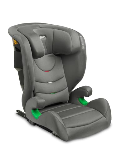 CARETERO Nimbus Kinderautositz für Babys mit einer Höhe von 100 bis 150 cm - iSize Standard und ECE R129 - ISOFIX System - Vorderer Einbau - 11-stufige Kopfstützenverstellung - Graphit