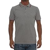 Merc of London Herren Card – Polo – Uni – kurzärmlig – Gr. X-Large, Grau (Mineral Marl)