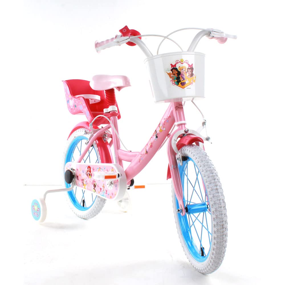 albri Unisex Kinder Bici Da Bambino 14 Pollici Di Princess Zoll Kinderfahrrad, Rosa