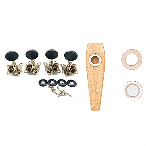 Gitarren Stimmwirbel 4pcs Eröffnete Ukulele Tuning Pegs Tuner Rundkappe Mit Instrumenten