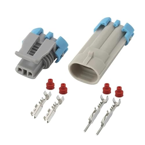 5 Sätze 2-adriger wasserdichter elektrischer Einspritzventilstecker mit automatischen Steckern und Buchsen 12162343 12052644 DJ7024B-1.5-21(5 Sets male female)