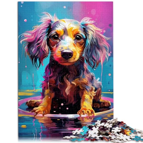 Puzzlespiel „Psychedelic Sheepdog“ – Puzzles für Erwachsene, 1000 Puzzles, Holzpuzzles, Puzzlegeschenke für anspruchsvolle Puzzlespiele und Familienspiele (50 x 75 cm)