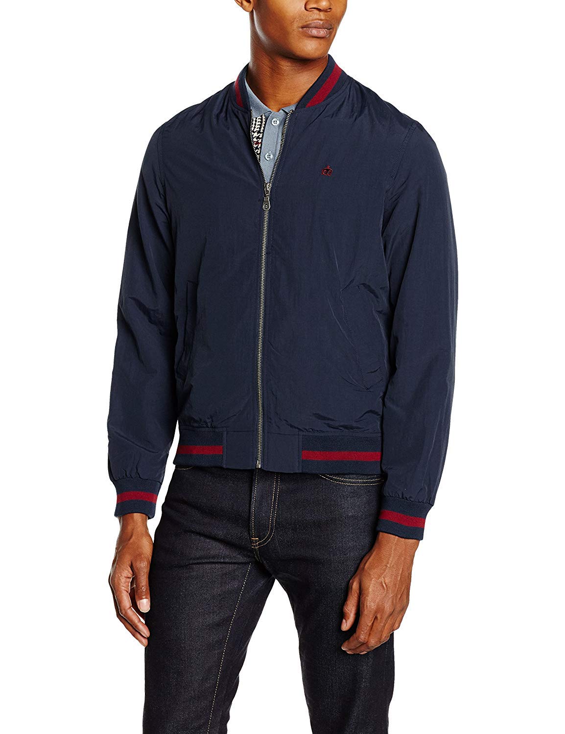 Merc of London Herren Monkey Jacke, Blau (Marineblau), L