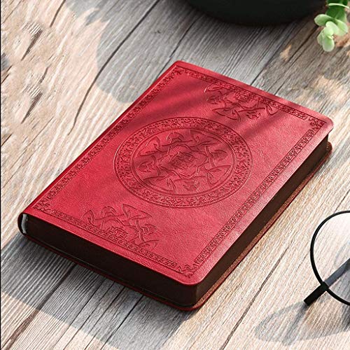 Taschenbuch Mini Journal, Notebook Mini Notebooks, weiche Oberfläche Notebook, tragbare Notebook, Tagebuch, 5,7 x 4,1, Business(Red)