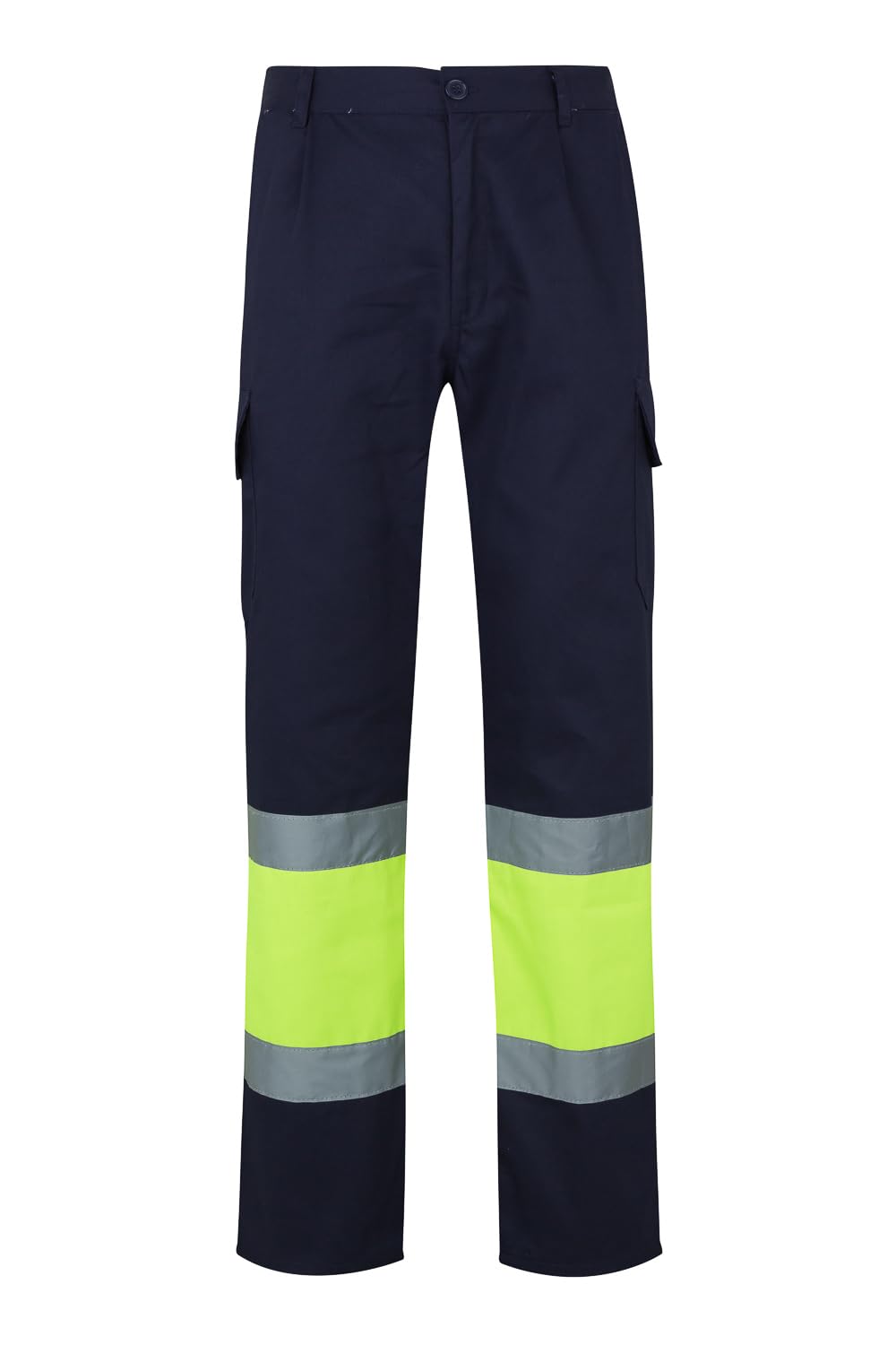 Velilla 157 - Signalhose (Größe XL) Farbe marineblau und gelb fluoreszierend