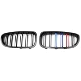 Auto Zubehör Für B&MW 5 Series F10 F11 F18 520d 530d 540i 2010-2017 -M- Farbe Doppellinie Auto Front Nierengrill Racing Grill